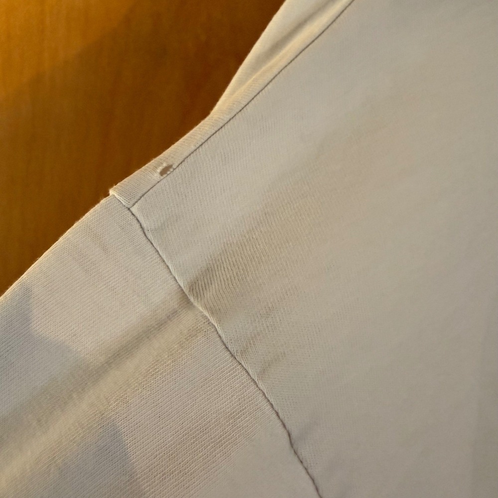 Moschino Couture Is An Attitude Graphic White Distressed Tee XXS Made in Italy - Picture 7 of 14